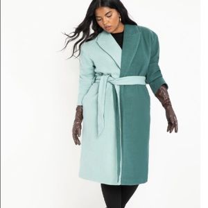 COLORBLOCK ROBE COAT